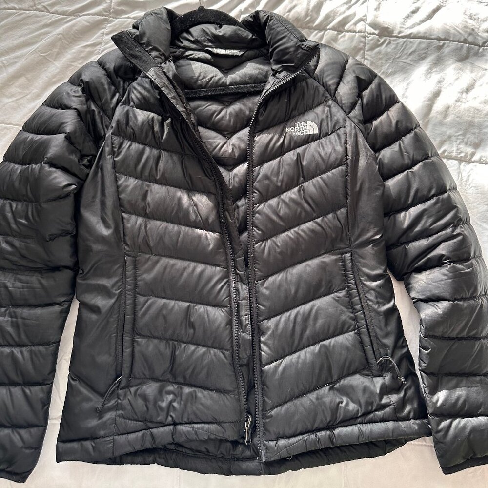 Women's Black North Face Down feather Light Jacket -Size Small